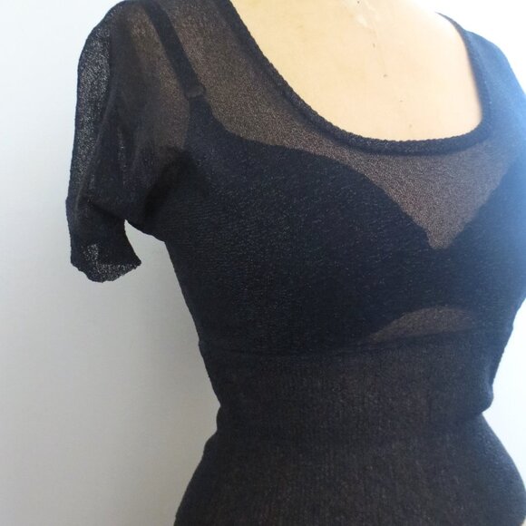 Express Vintage Sheer Top - Picture 4 of 8